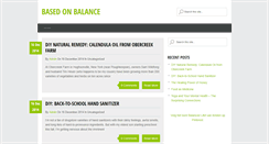 Desktop Screenshot of basedonbalance.net